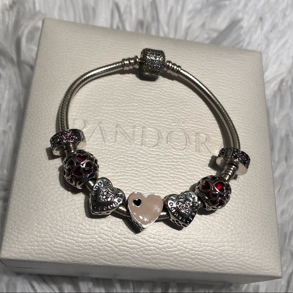 New Pandora Enamel Charm - Heart Charm - Picture 2 of 8